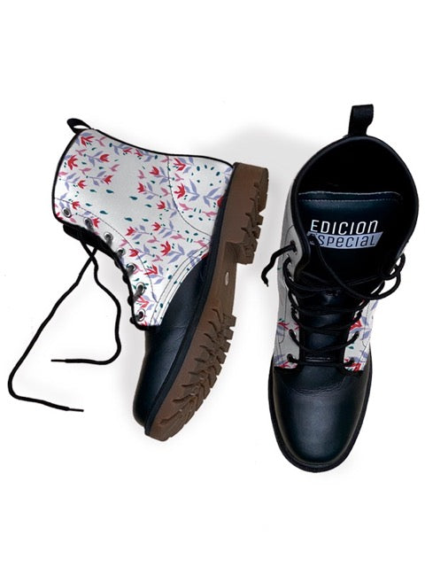 White Leaf Boots — limited edition artist-designed footwear by Edición Especial, Saint Paul MN — image 2