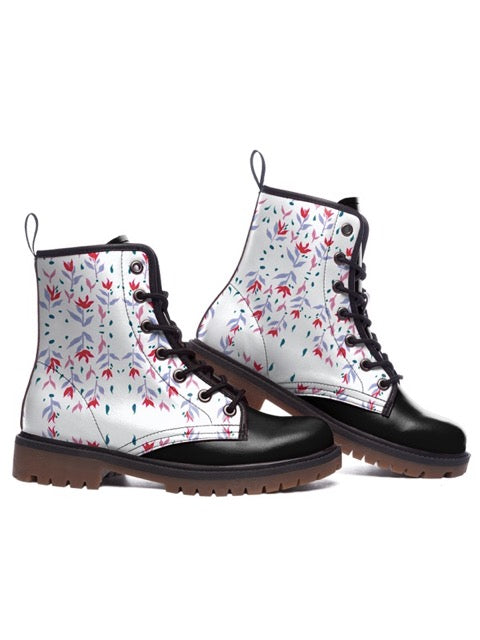 White Leaf Boots — limited edition artist-designed footwear by Edición Especial, Saint Paul MN — image 4