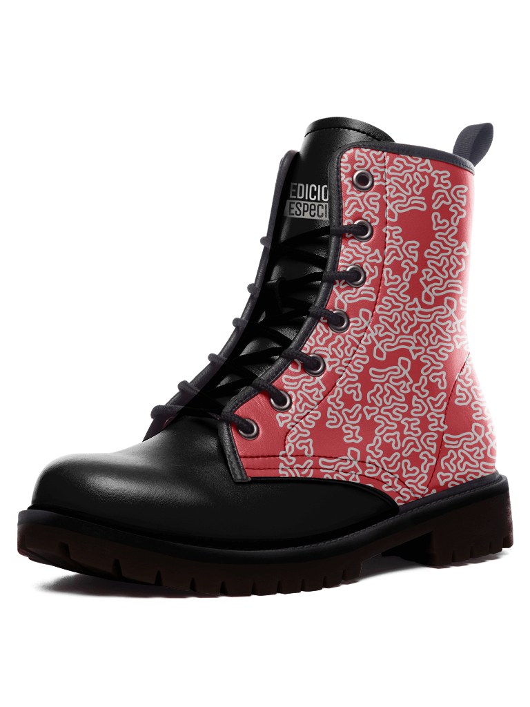 Malasia Red Boots — limited edition artist-designed footwear by Edición Especial, Saint Paul MN — image 2