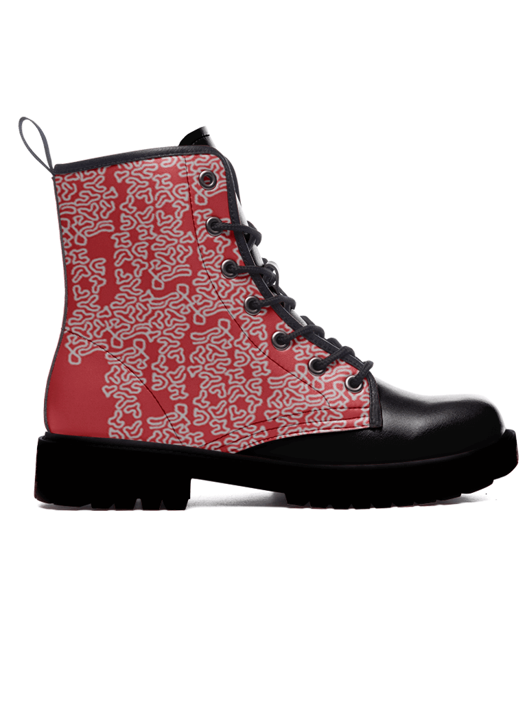 Malasia Red Boots — limited edition artist-designed footwear by Edición Especial, Saint Paul MN — image 3