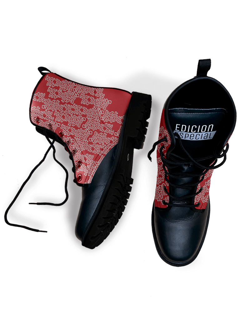 Malasia Red Boots — limited edition artist-designed footwear by Edición Especial, Saint Paul MN — image 5