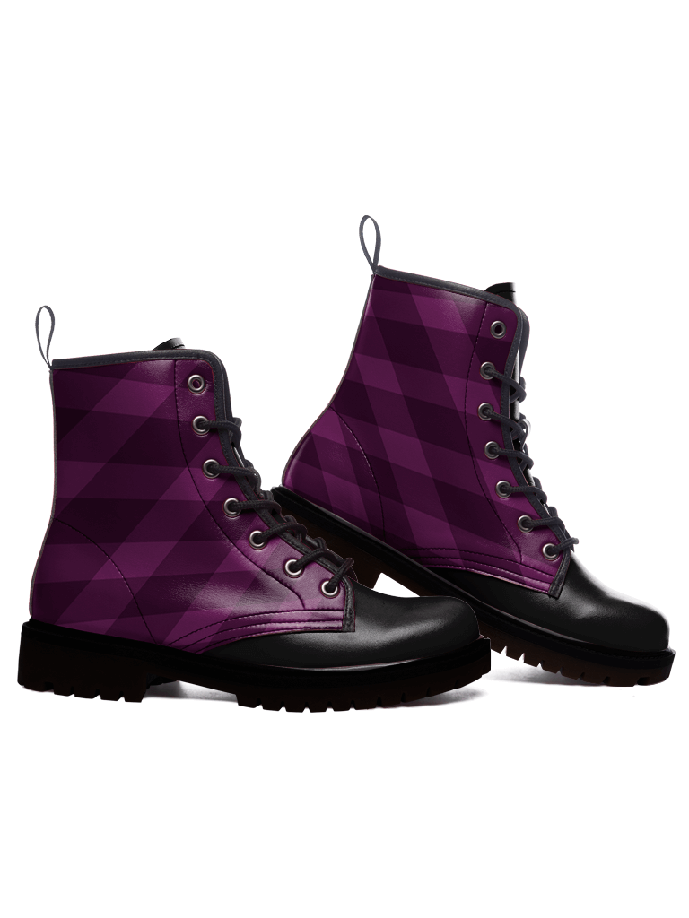 Purple Line Boots — limited edition artist-designed footwear by Edición Especial, Saint Paul MN — image 3