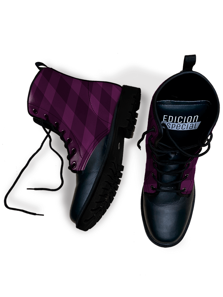 Purple Line Boots — limited edition artist-designed footwear by Edición Especial, Saint Paul MN — image 4