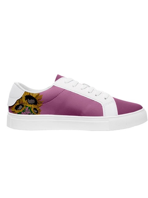 Pink Sunflowers Sneakers — limited edition artist-designed footwear by Edición Especial, Saint Paul MN — image 3