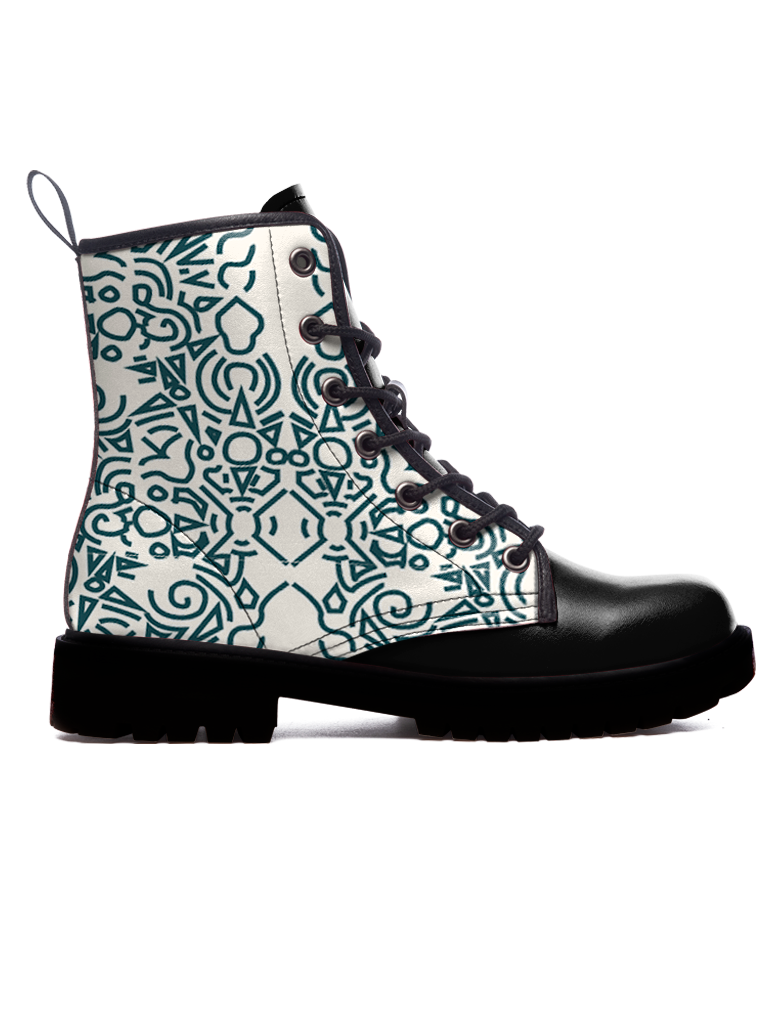 Uxmal Lines Boots — limited edition artist-designed footwear by Edición Especial, Saint Paul MN — image 2