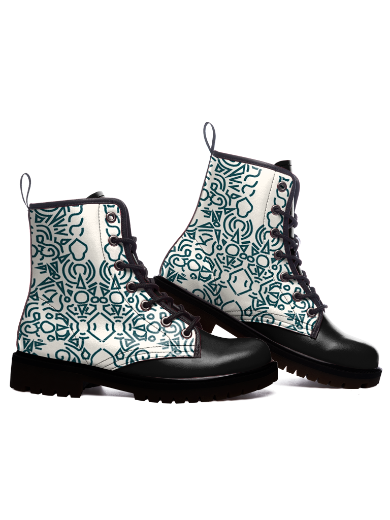 Uxmal Lines Boots — limited edition artist-designed footwear by Edición Especial, Saint Paul MN — image 3