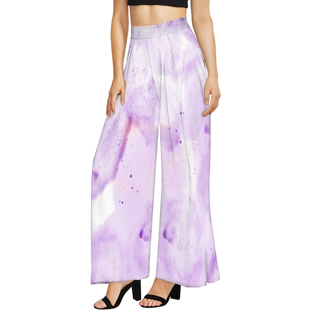 Purple Wide leg pants