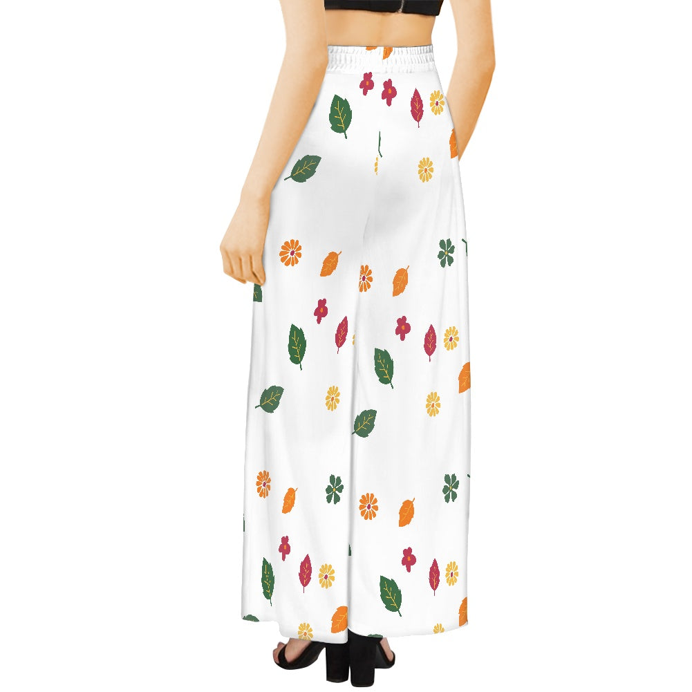 Flowers Wide leg pants