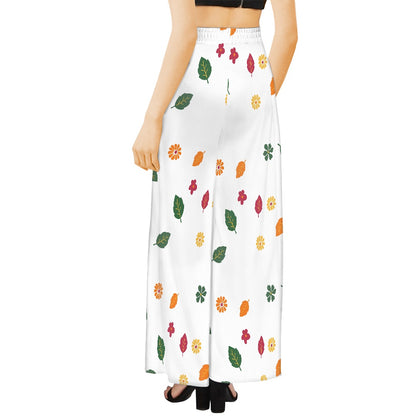 Flowers Wide leg pants