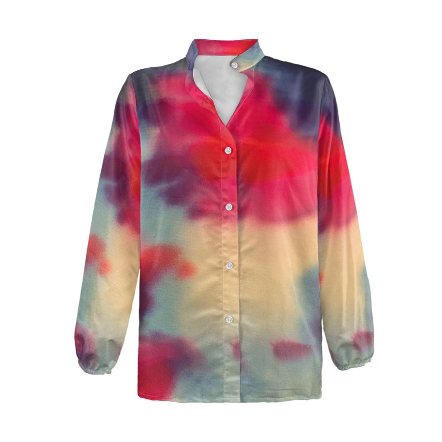 Tie Dye Women's long-sleeved shirts — limited edition artist-designed footwear by Edición Especial, Saint Paul MN — image 2