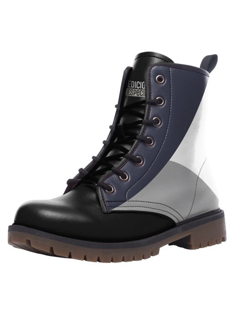 White and Gray Boots — limited edition artist-designed footwear by Edición Especial, Saint Paul MN — image 3