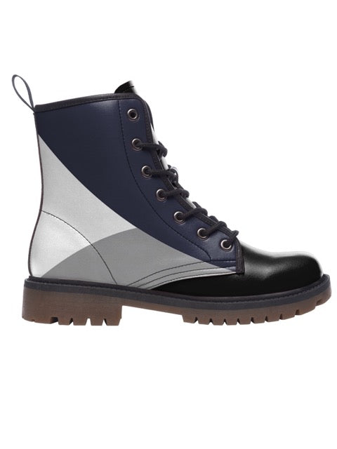 White and Gray Boots — limited edition artist-designed footwear by Edición Especial, Saint Paul MN — image 4