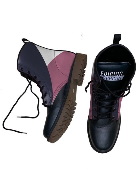 White and Pink Boots — limited edition artist-designed footwear by Edición Especial, Saint Paul MN — image 3