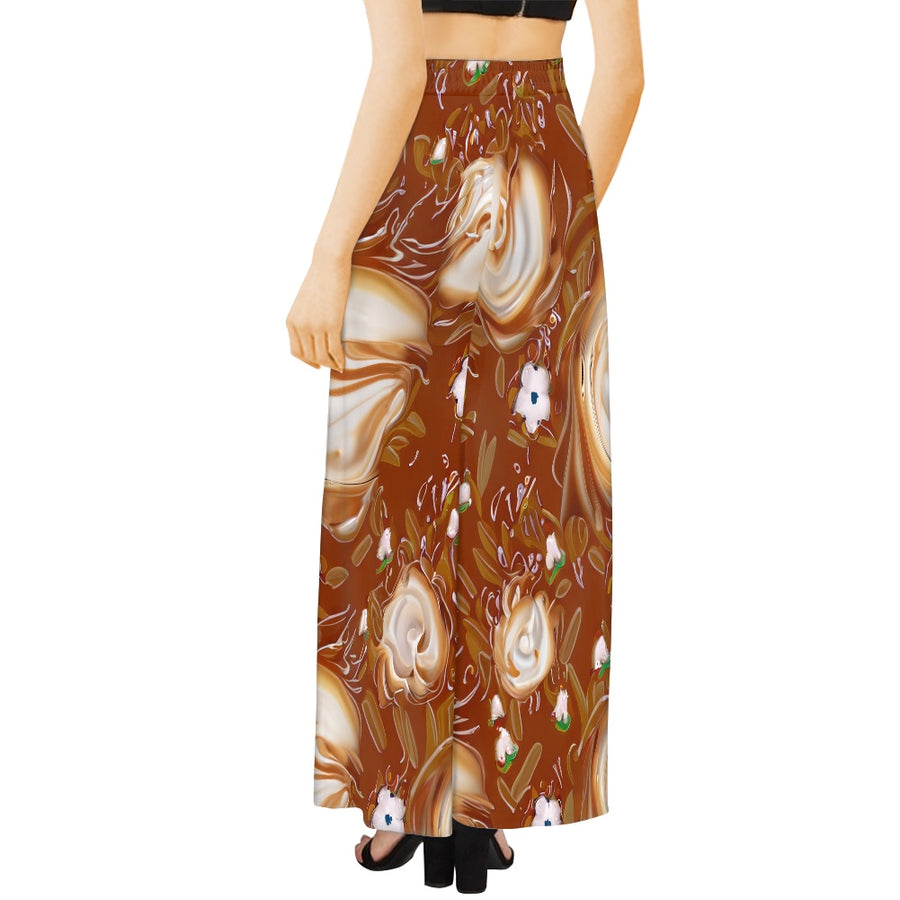 Coffee Wide leg pants — limited edition artist-designed footwear by Edición Especial, Saint Paul MN — image 3