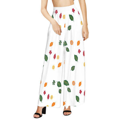 Flowers Wide leg pants