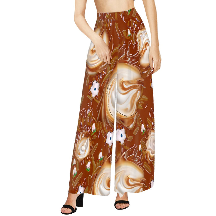Coffee Wide leg pants — limited edition artist-designed footwear by Edición Especial, Saint Paul MN — image 4