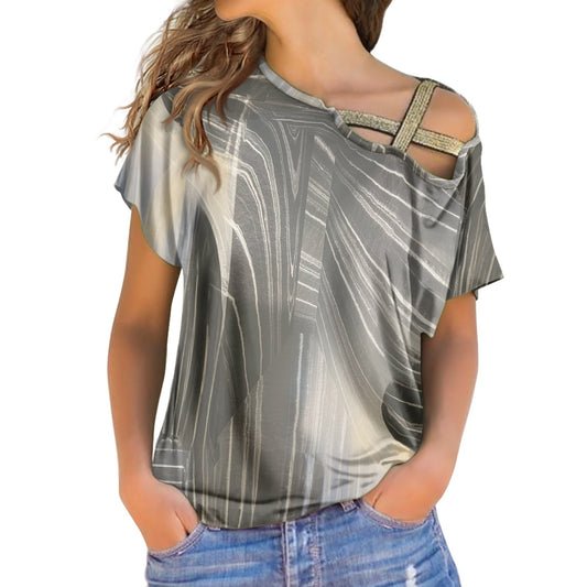 Marmol Sequin cross belt top