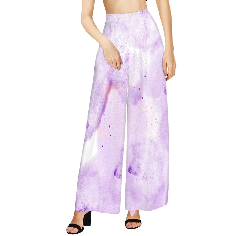 Purple Wide leg pants