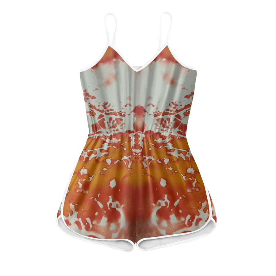 Copper Women's Sleeveless Jumpsuit Shorts — limited edition artist-designed footwear by Edición Especial, Saint Paul MN — image 3