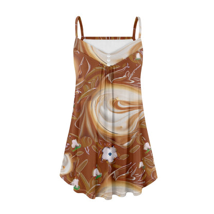 Coffee Strappy dress