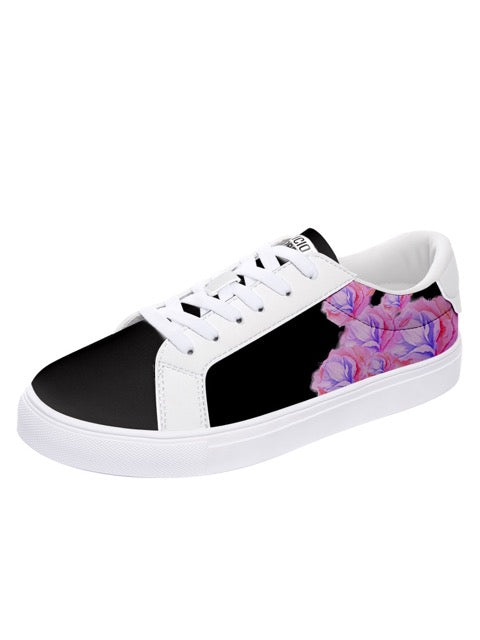 Pink Rose Sneakers — limited edition artist-designed footwear by Edición Especial, Saint Paul MN — image 1