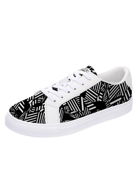 Black and White Sneakers — limited edition artist-designed footwear by Edición Especial, Saint Paul MN — image 2