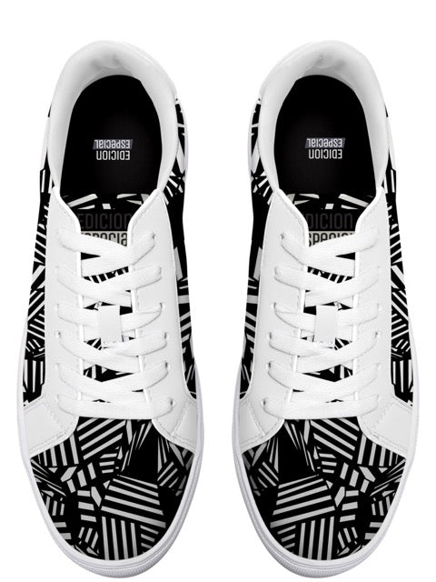 Black and White Sneakers — limited edition artist-designed footwear by Edición Especial, Saint Paul MN — image 5